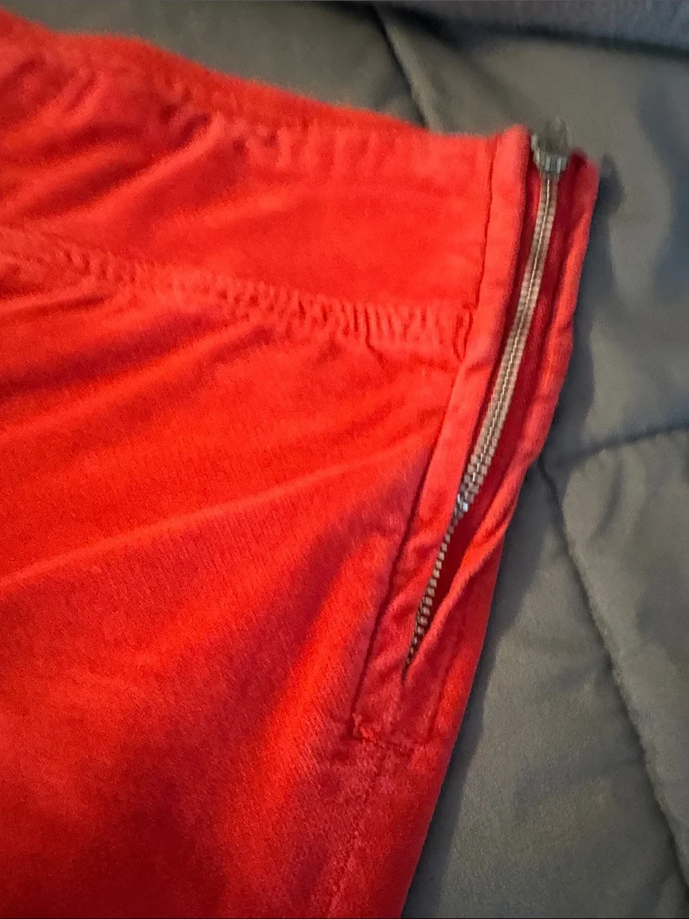 High-Rise Red Velvet Crop Pants Free People XS Ankle Kick Flare In My Feelings